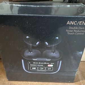 Black Wireless Earbuds with Touch Control